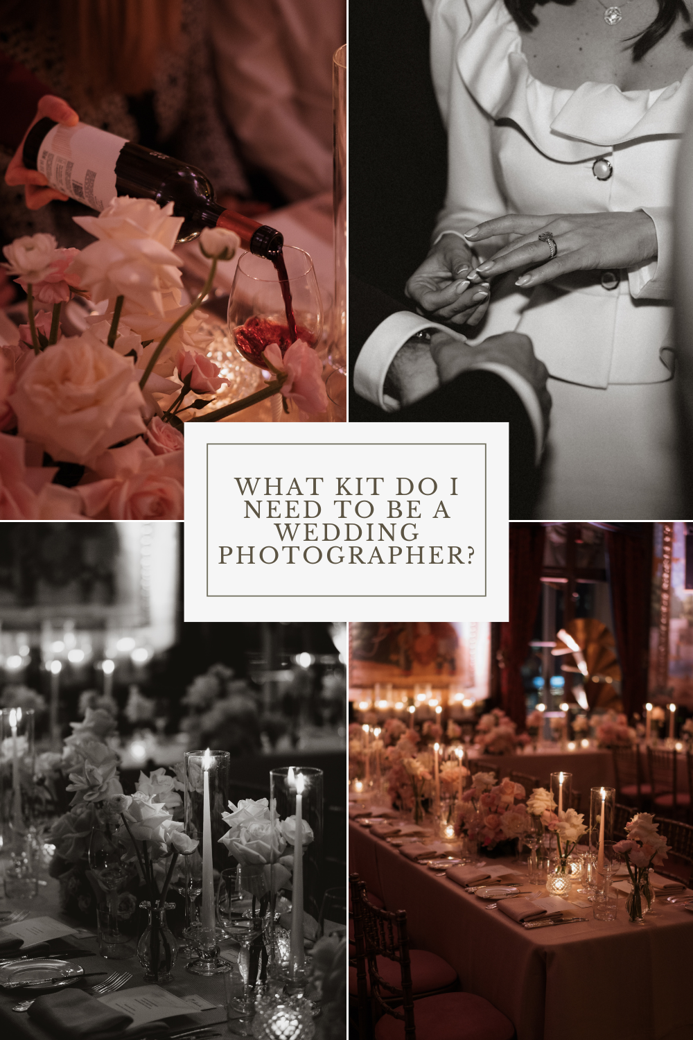 What kit do I need to be a wedding photographer?