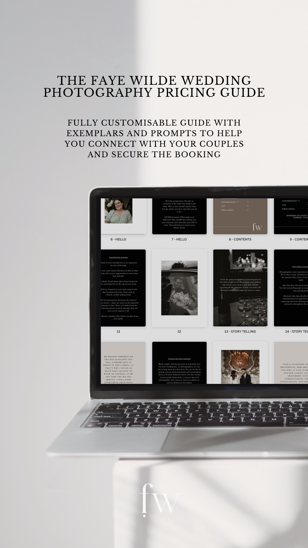 Canva Pricing Guide Template for Wedding Photographers