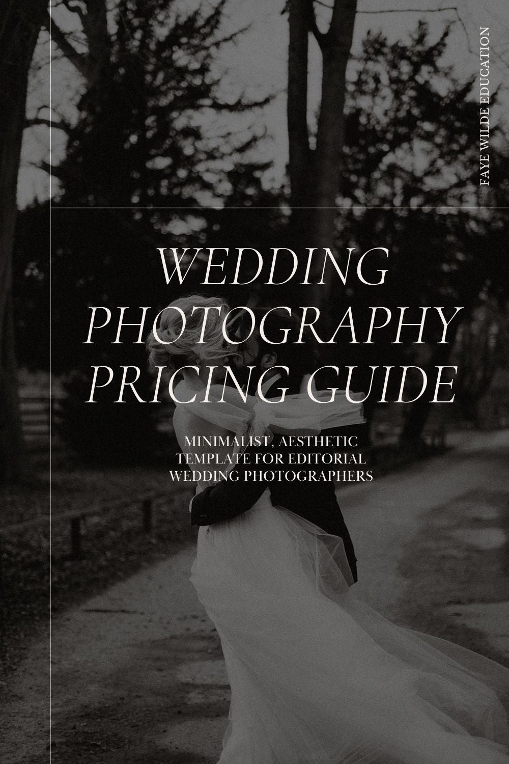 Canva Pricing Guide Template for Wedding Photographers