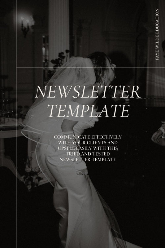 Canva Newsletter Template for Wedding Photographers