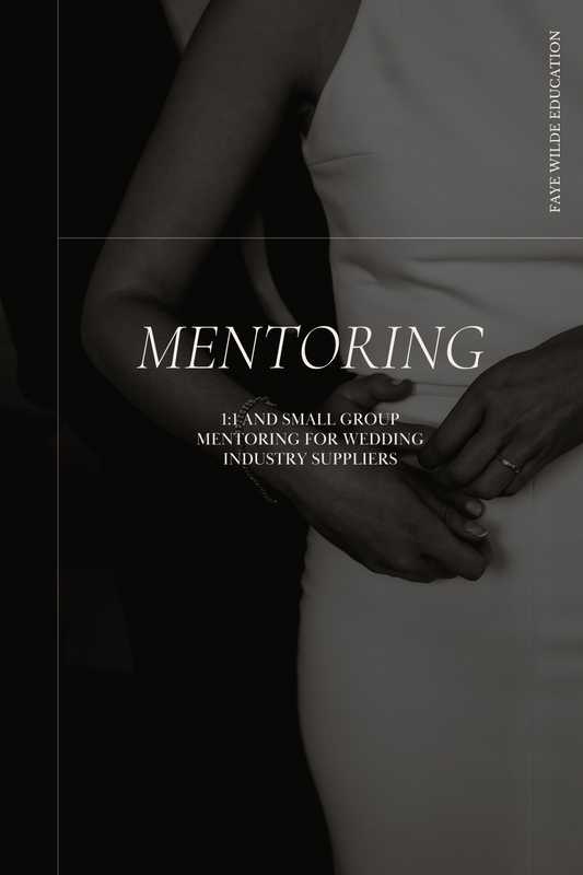 1:1 Mentoring For Wedding Industry Suppliers