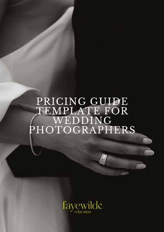 Canva Pricing Guide Template for Wedding Photographers